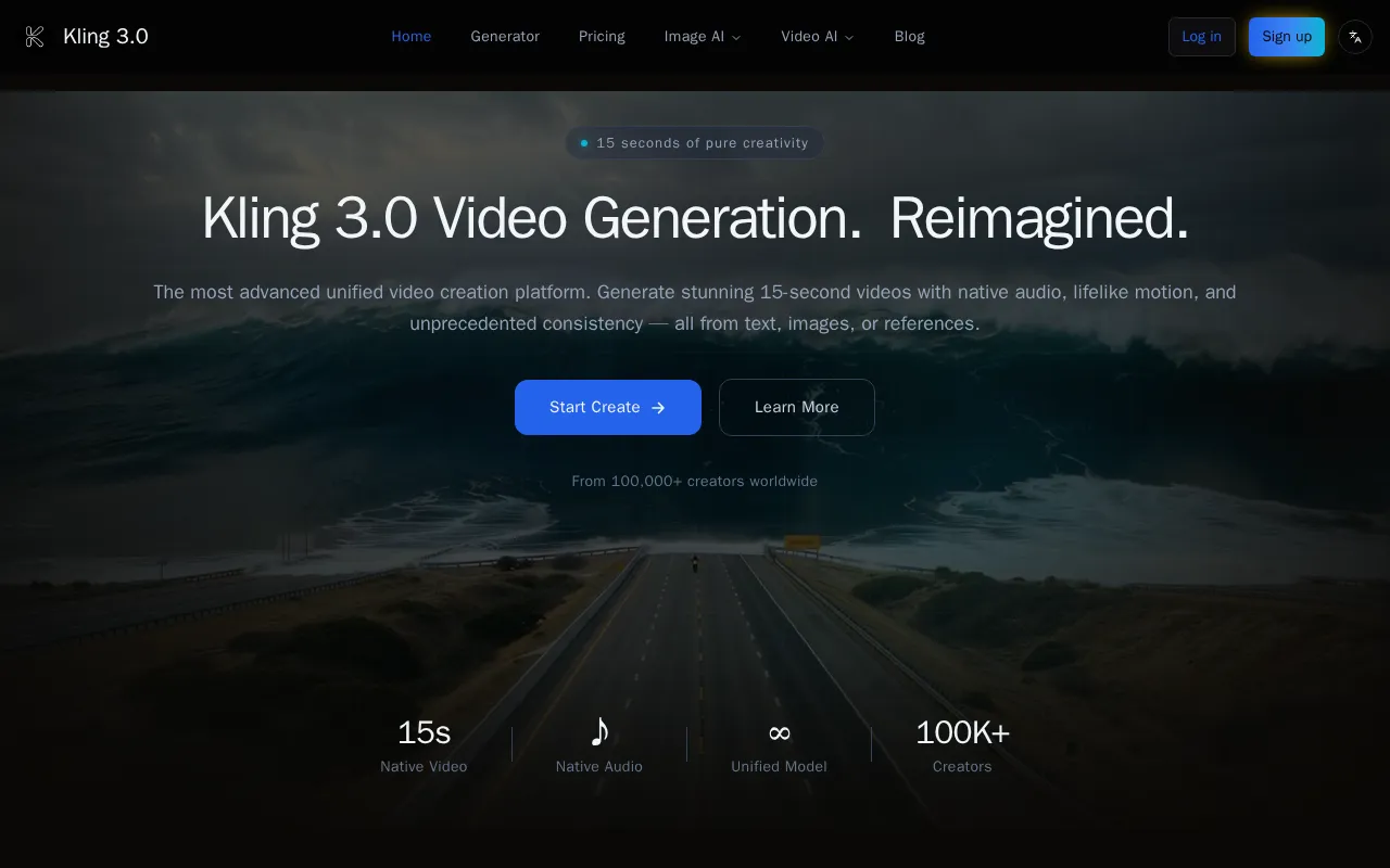 Kling 3.0 — preview screenshot