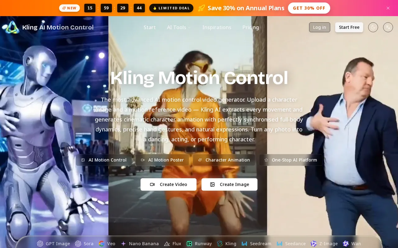 Kling AI Motion Control — preview screenshot