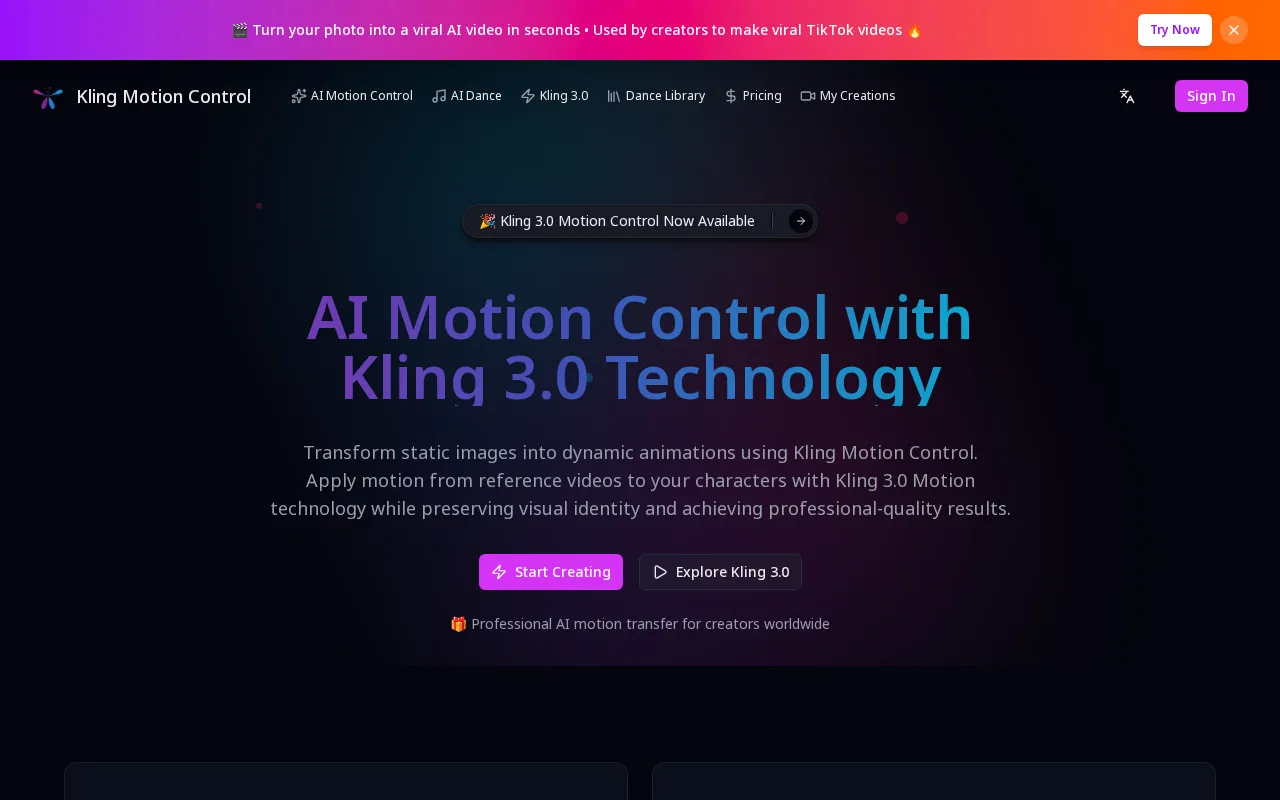 kling motion control -1 — preview screenshot