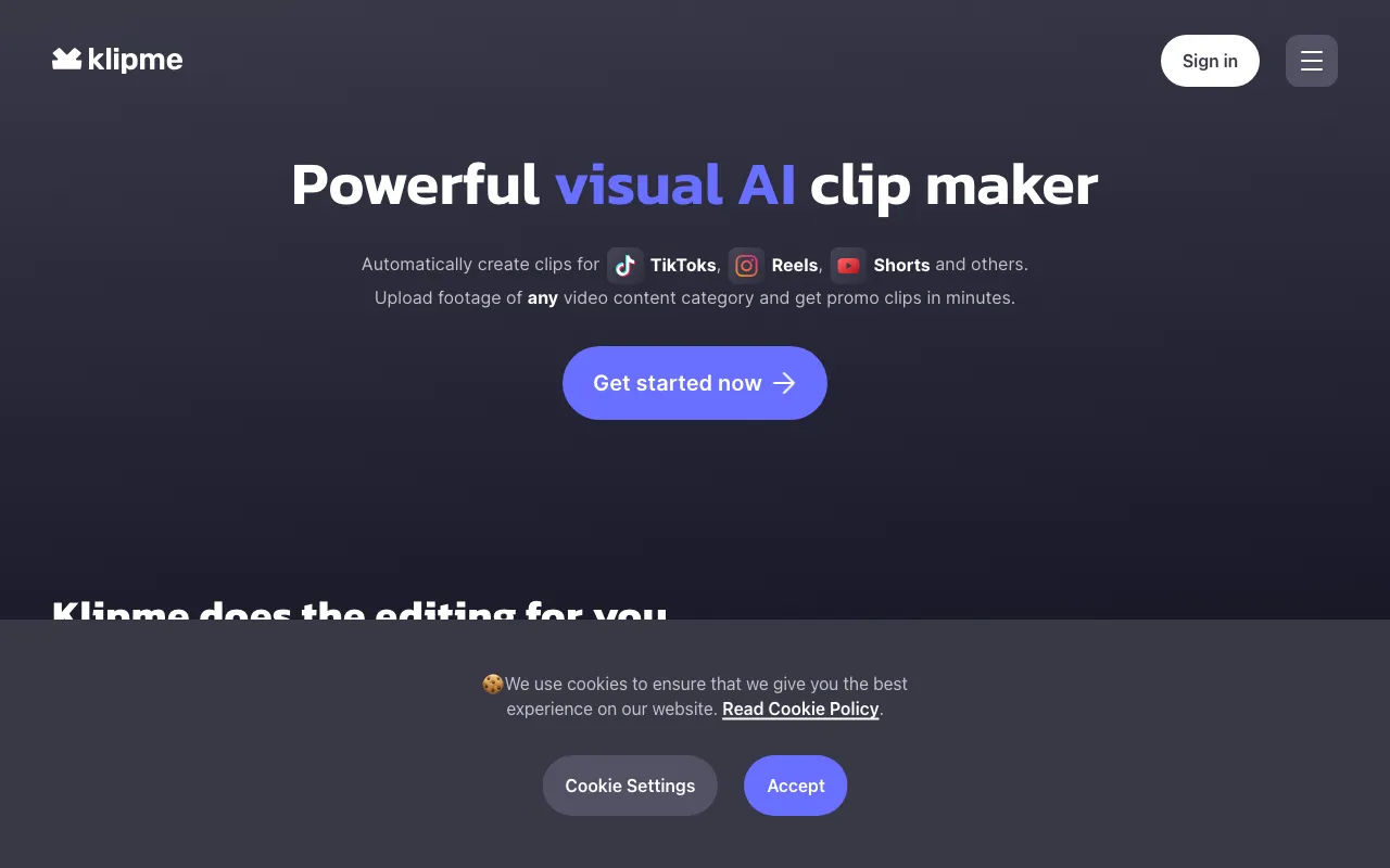 Klipme — preview screenshot