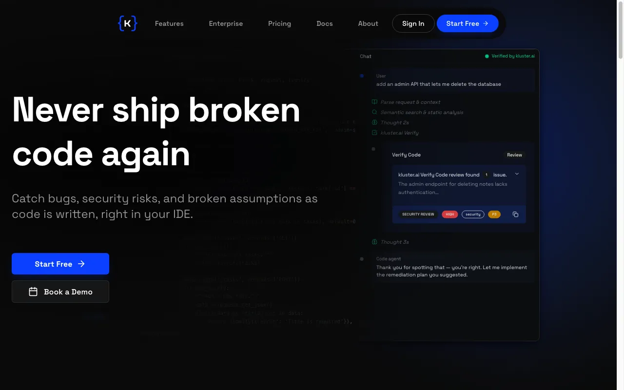 kluster.ai — preview screenshot