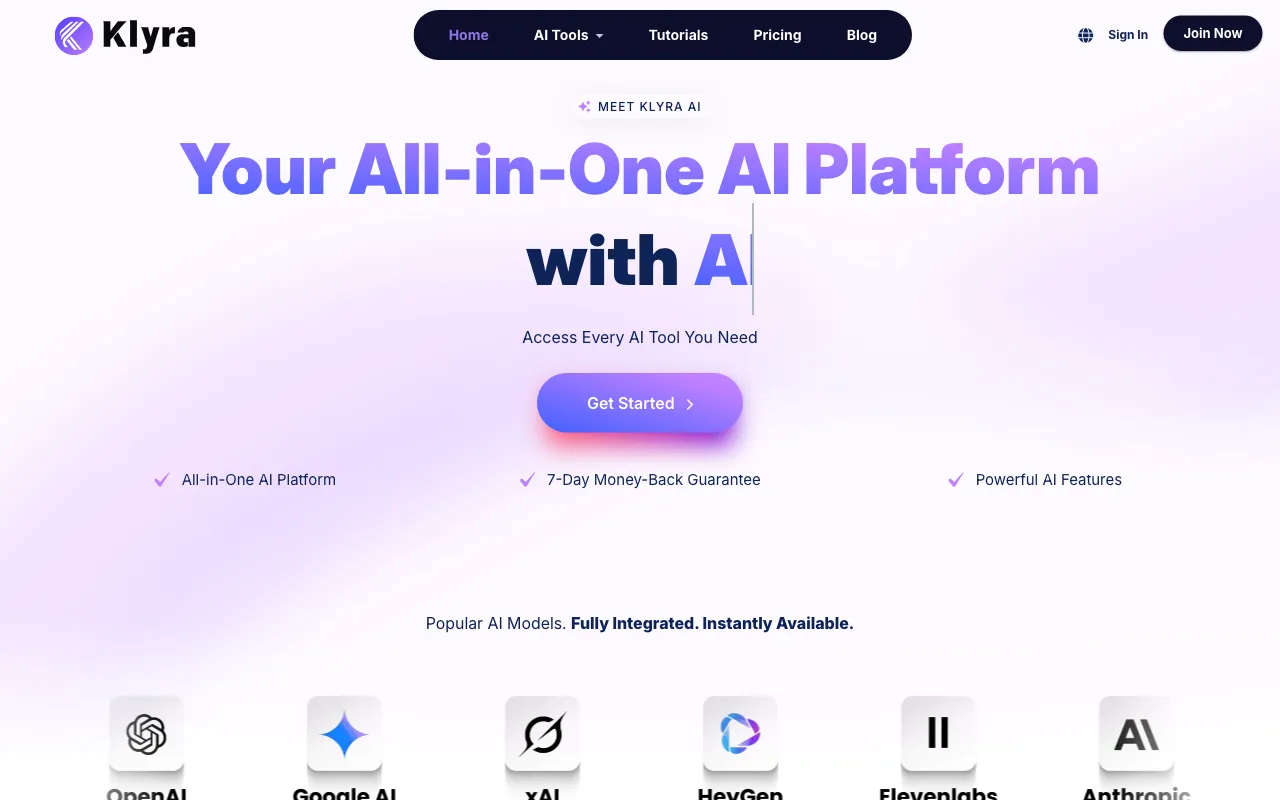 Klyra AI — preview screenshot