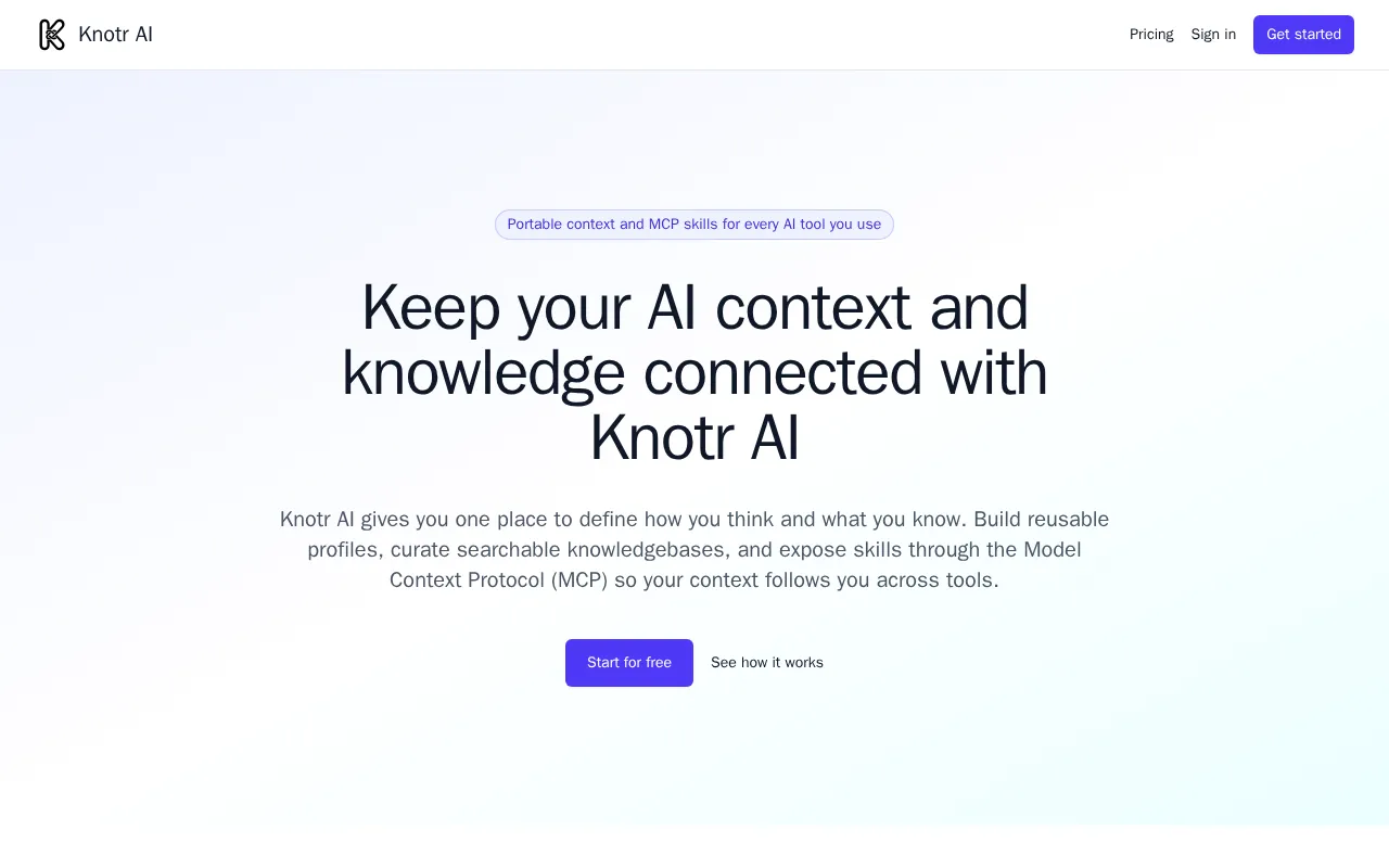 Knotr AI — preview screenshot