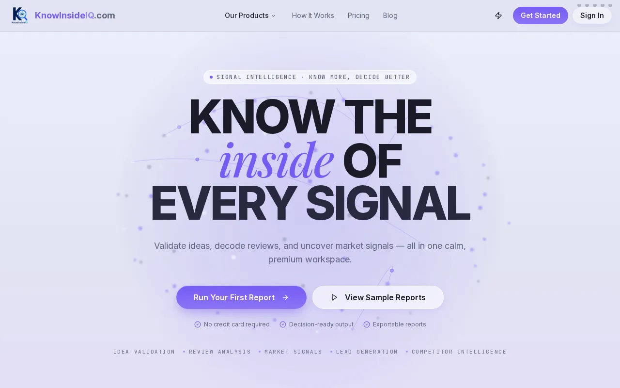 KnowInsideIQ — preview screenshot