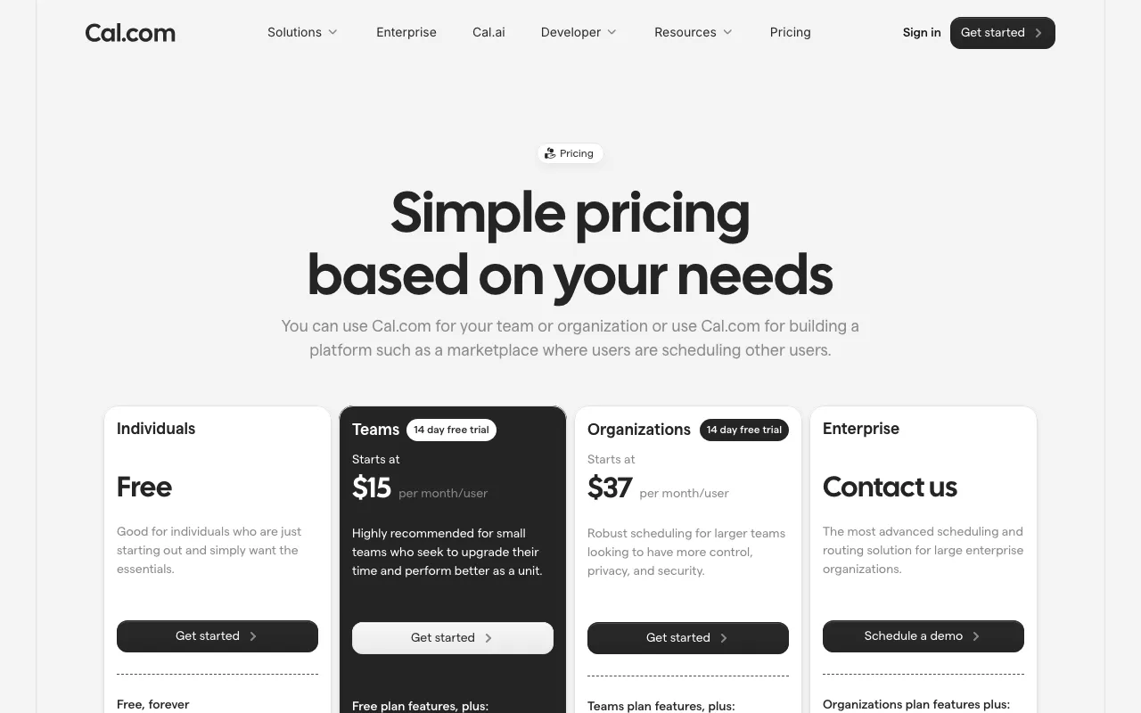 Knowledge — pricing page
