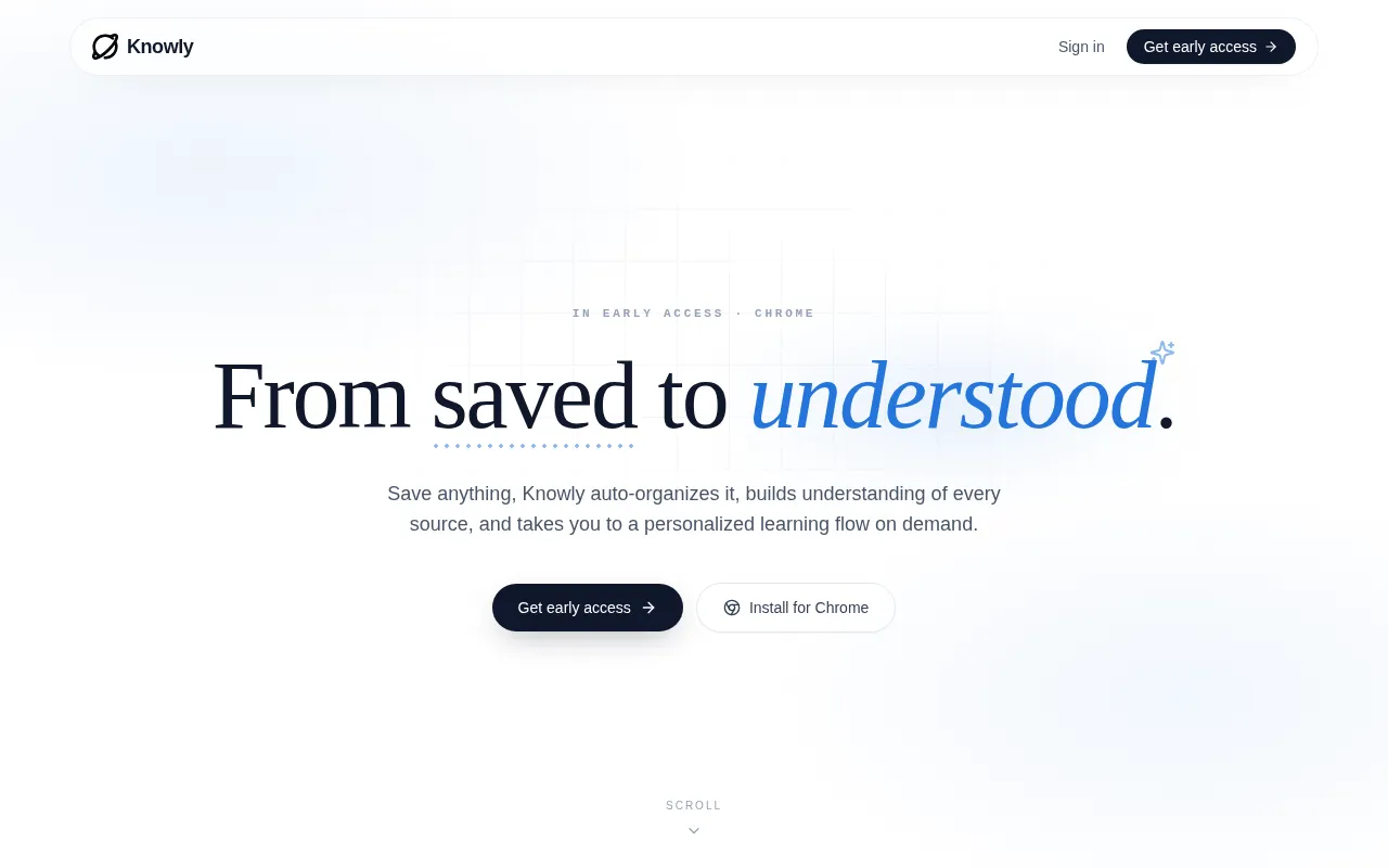 Knowly 1.0 — preview screenshot