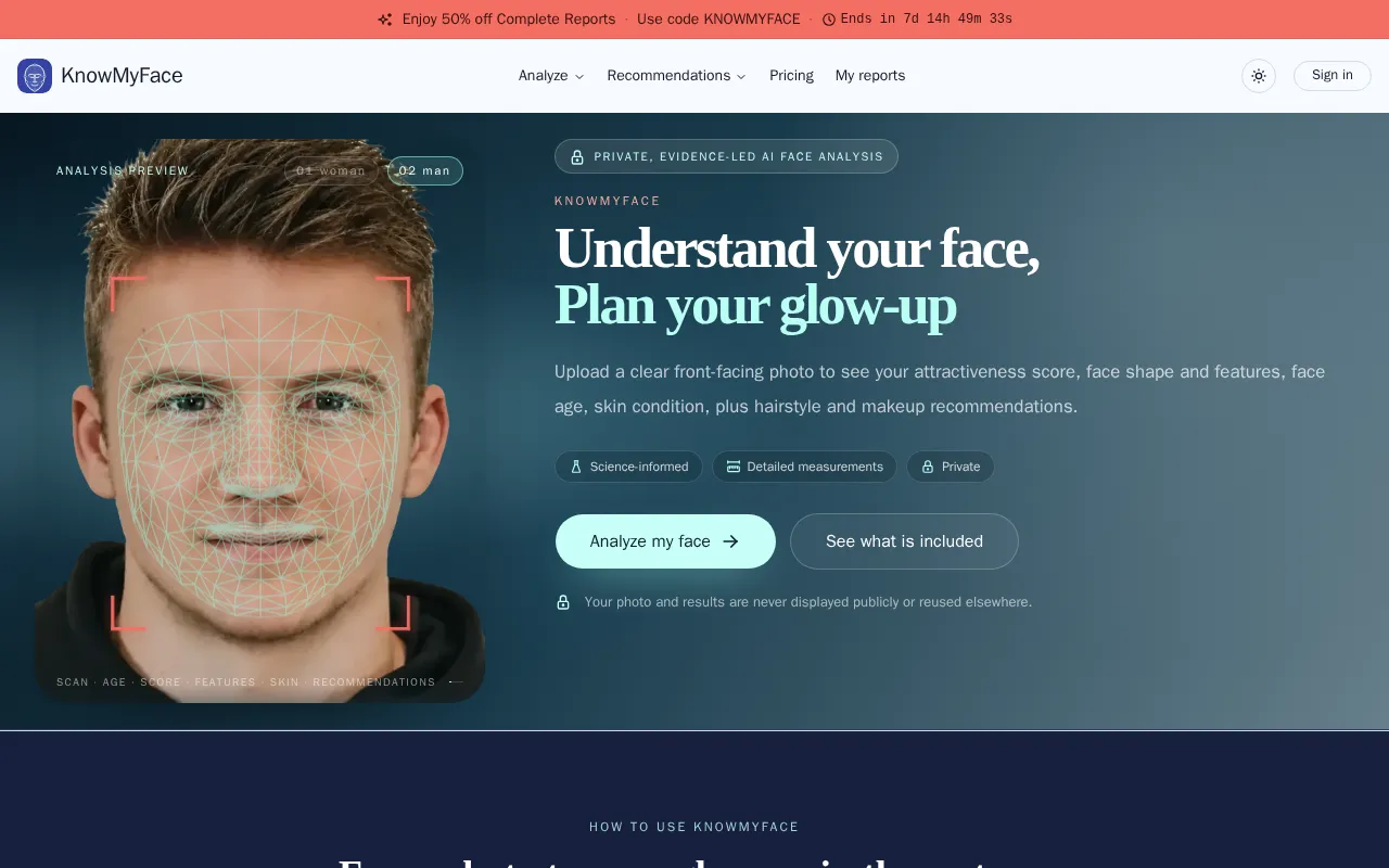 KnowMyFace — preview screenshot