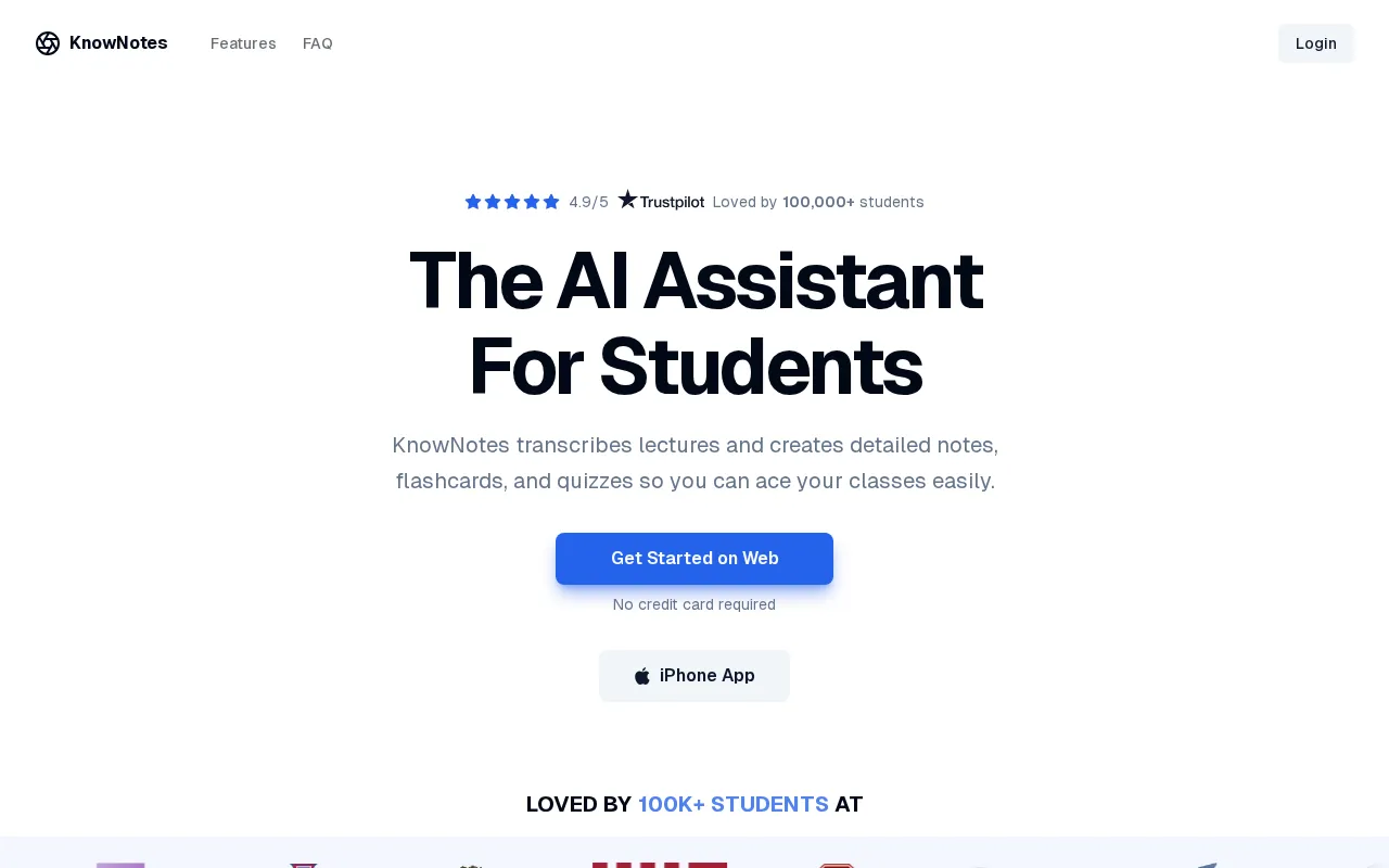 KnowNotes — preview screenshot