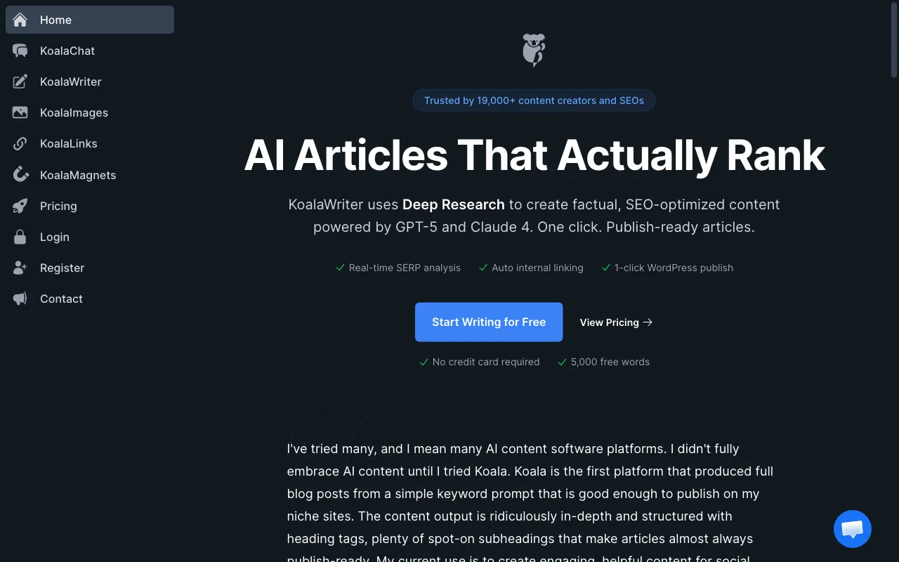 KoalaWriter — preview screenshot