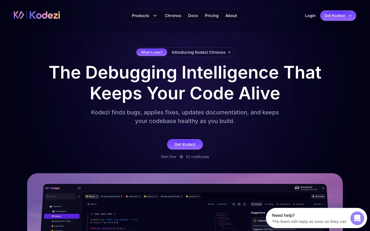 Kodezi ai — preview screenshot