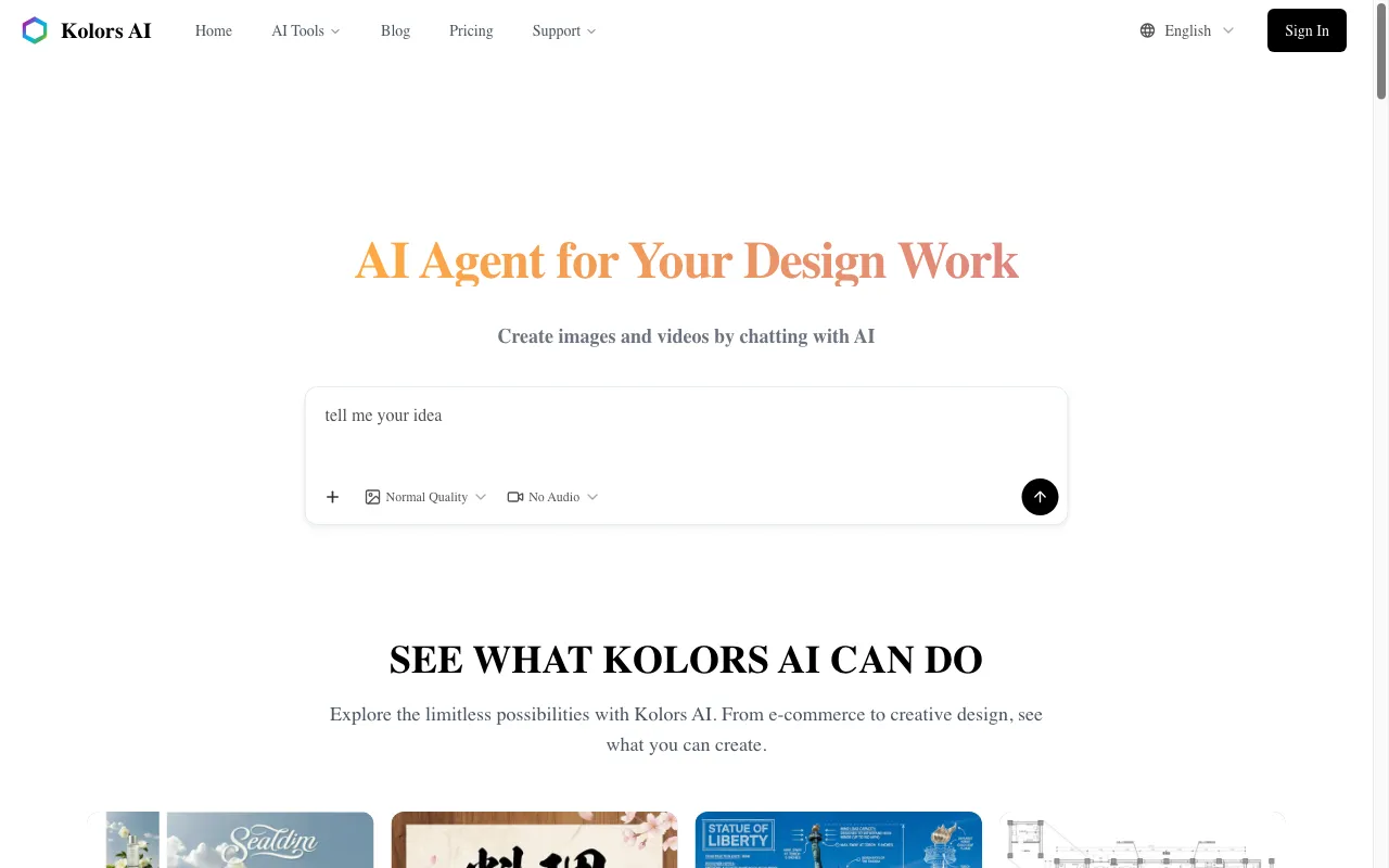 Kolors AI — preview screenshot