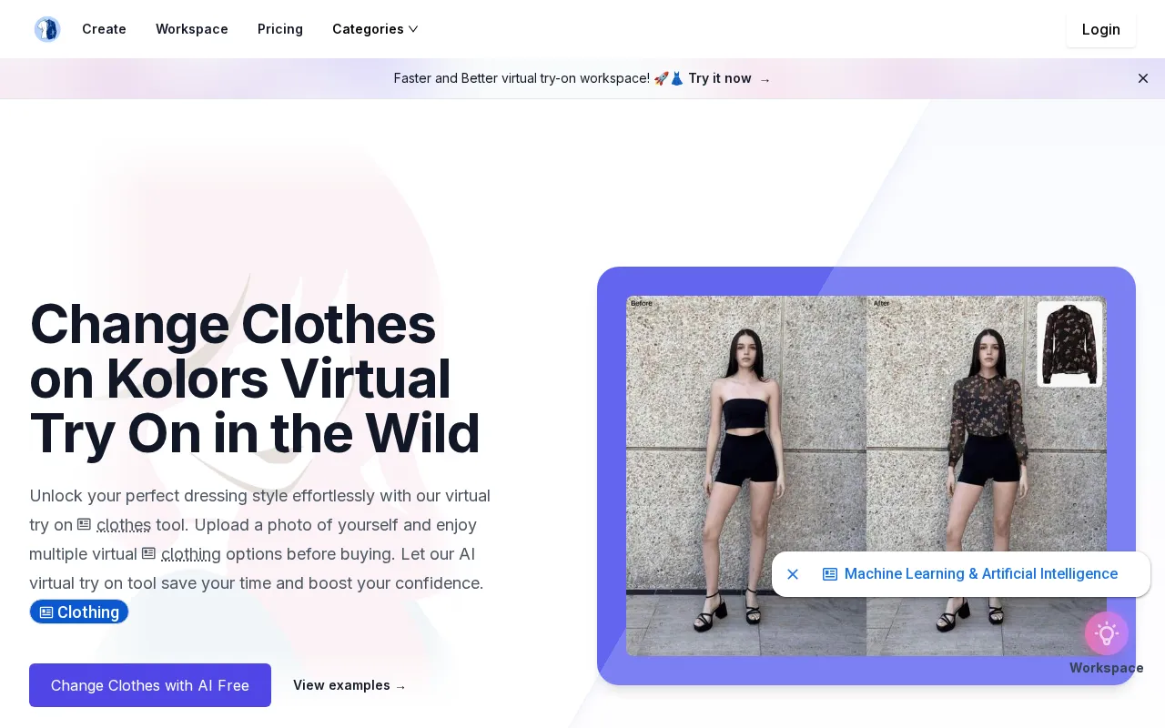 Kolors Virtual Try On — preview screenshot