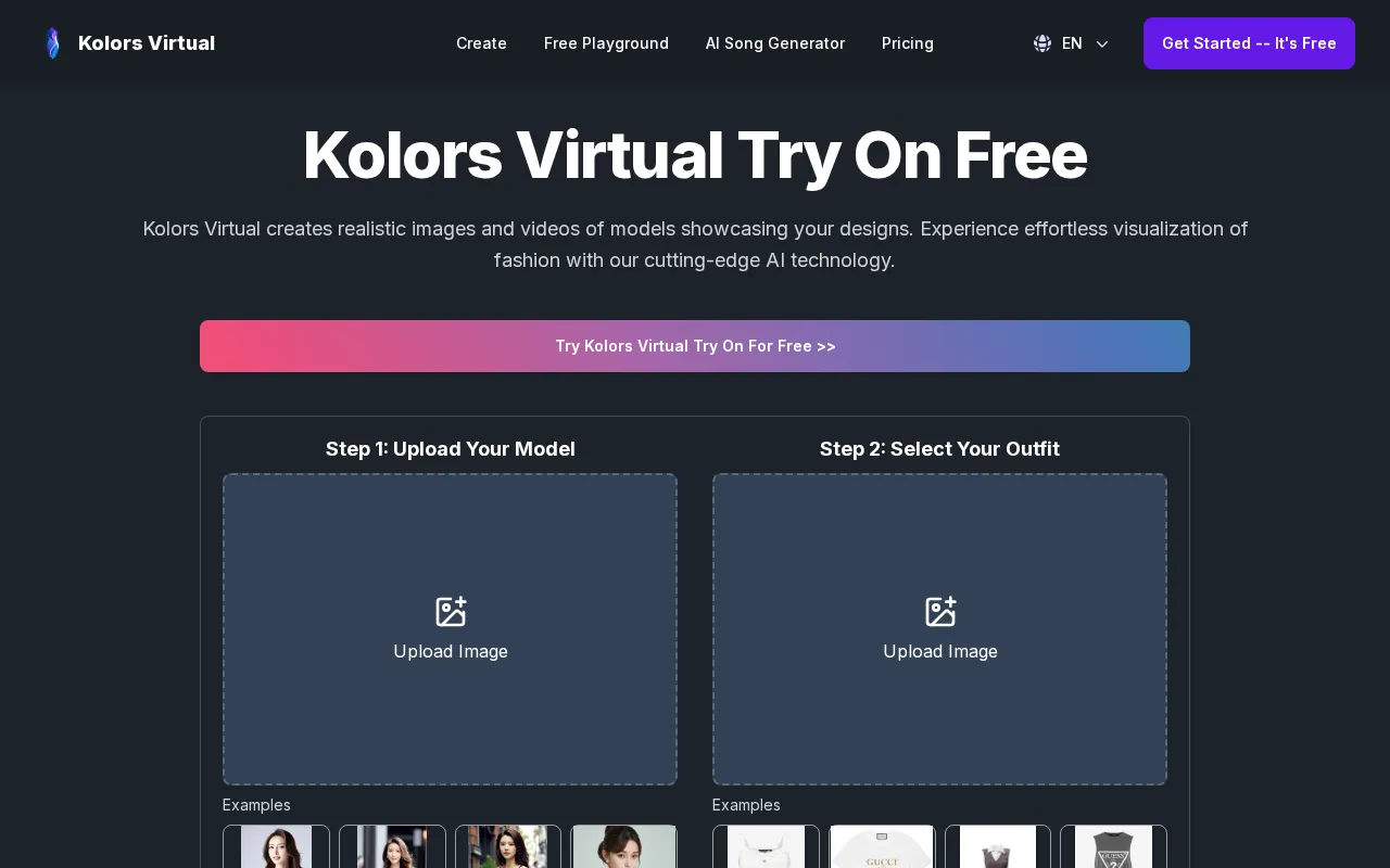 Kolors Virtual — preview screenshot