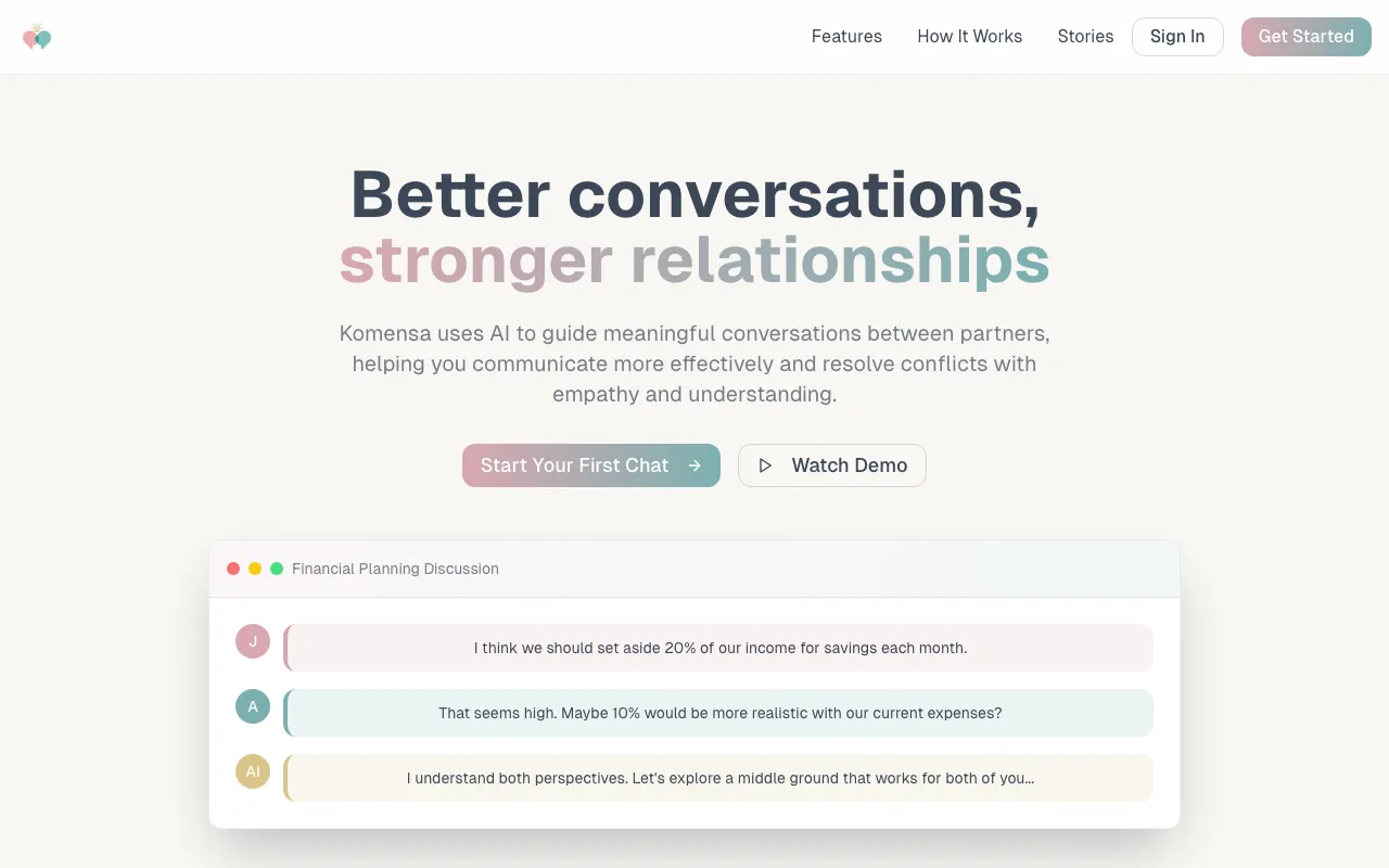 Komensa — preview screenshot