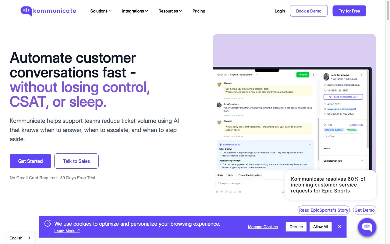 Kommunicate 3.0 — preview screenshot