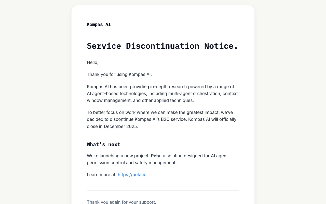 Kompas AI — preview screenshot