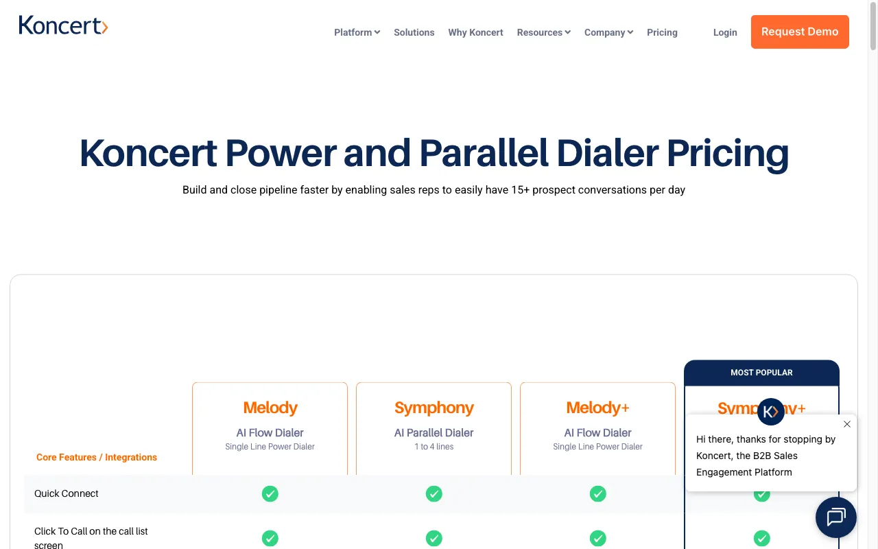 koncert.com — pricing page