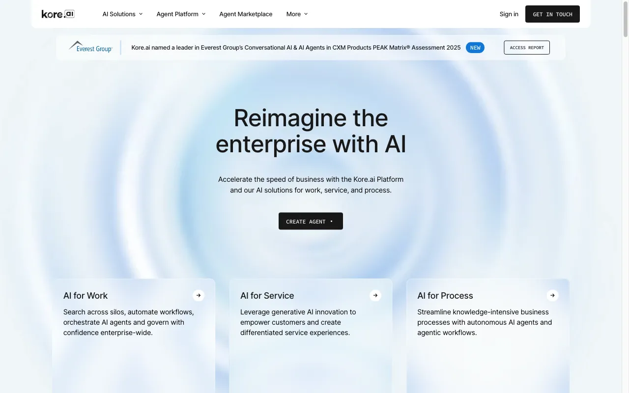 Kore.ai — preview screenshot