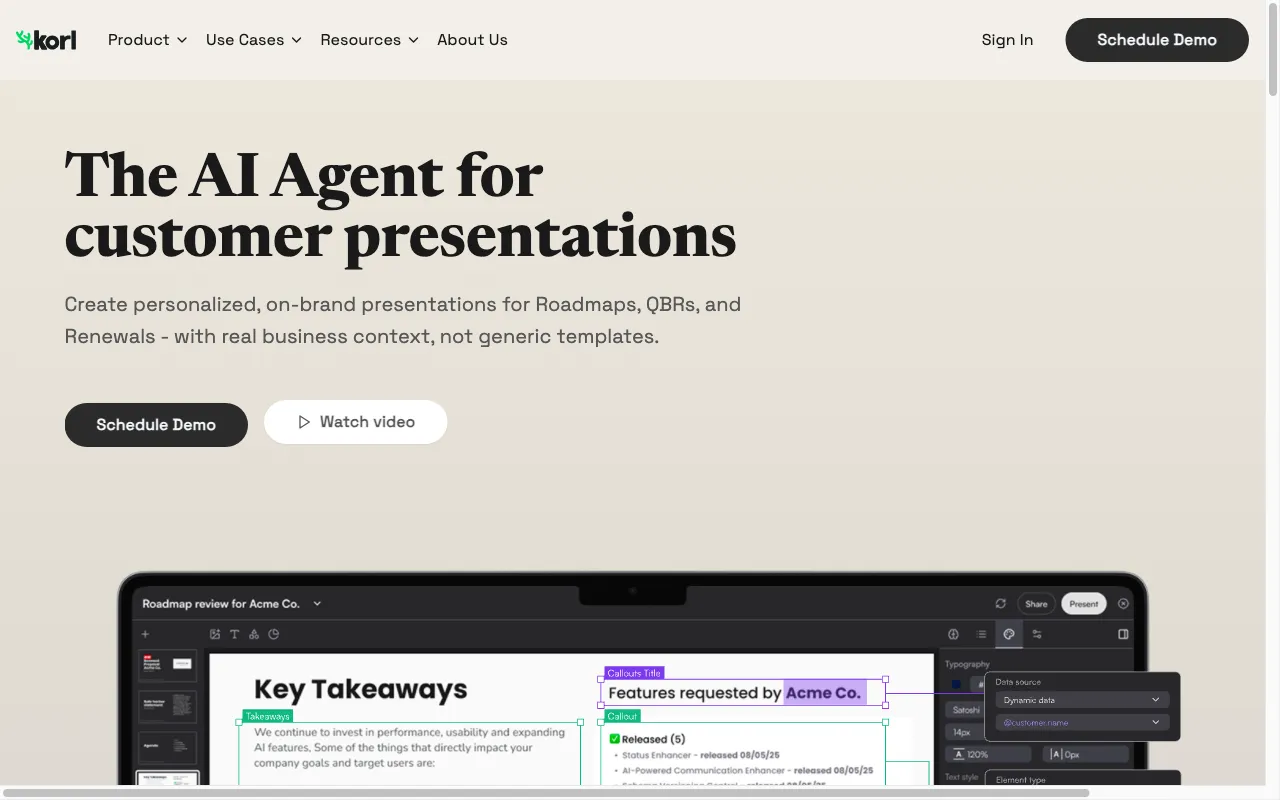 Korl — preview screenshot