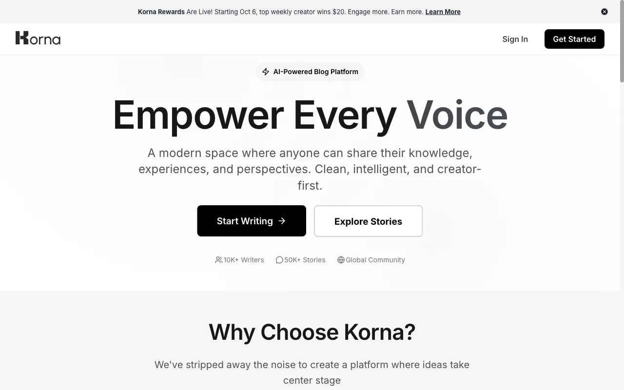 Korna — preview screenshot