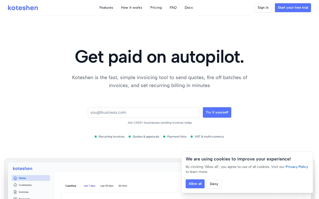Koteshen — preview screenshot