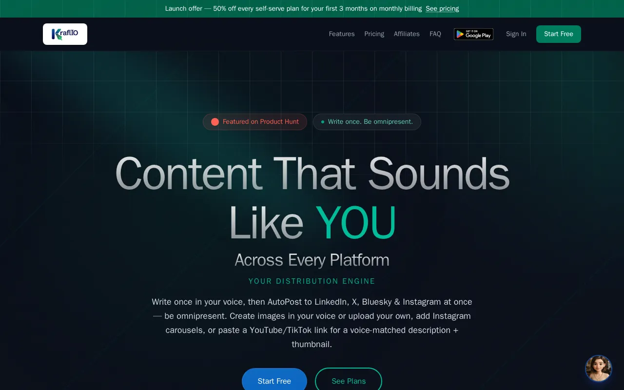 Kraflio — preview screenshot