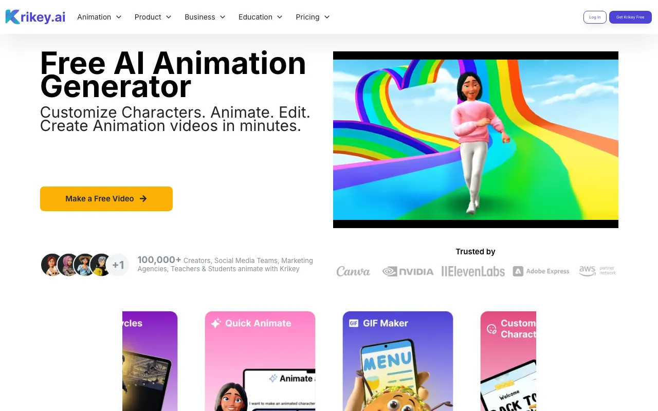 krikey.com — preview screenshot