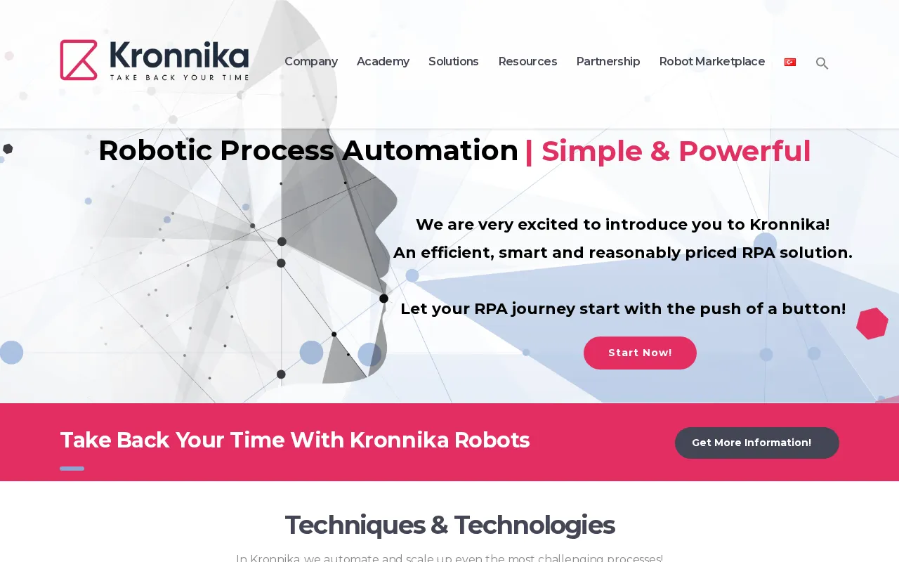 Kronnika Robotic Processs Automation (RPA) — preview screenshot