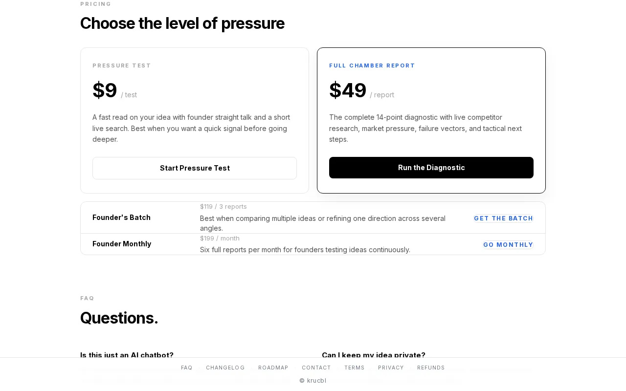 krucbl — pricing page