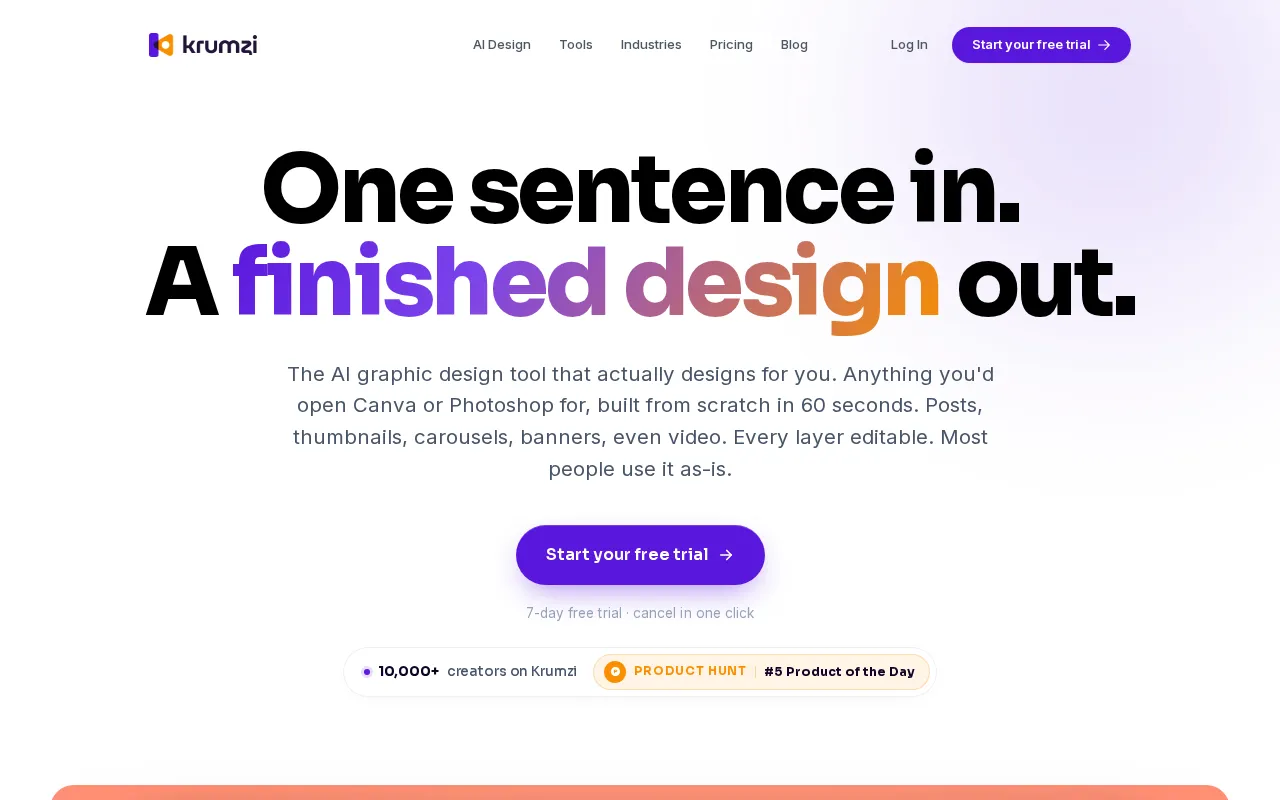 Krumzi — preview screenshot
