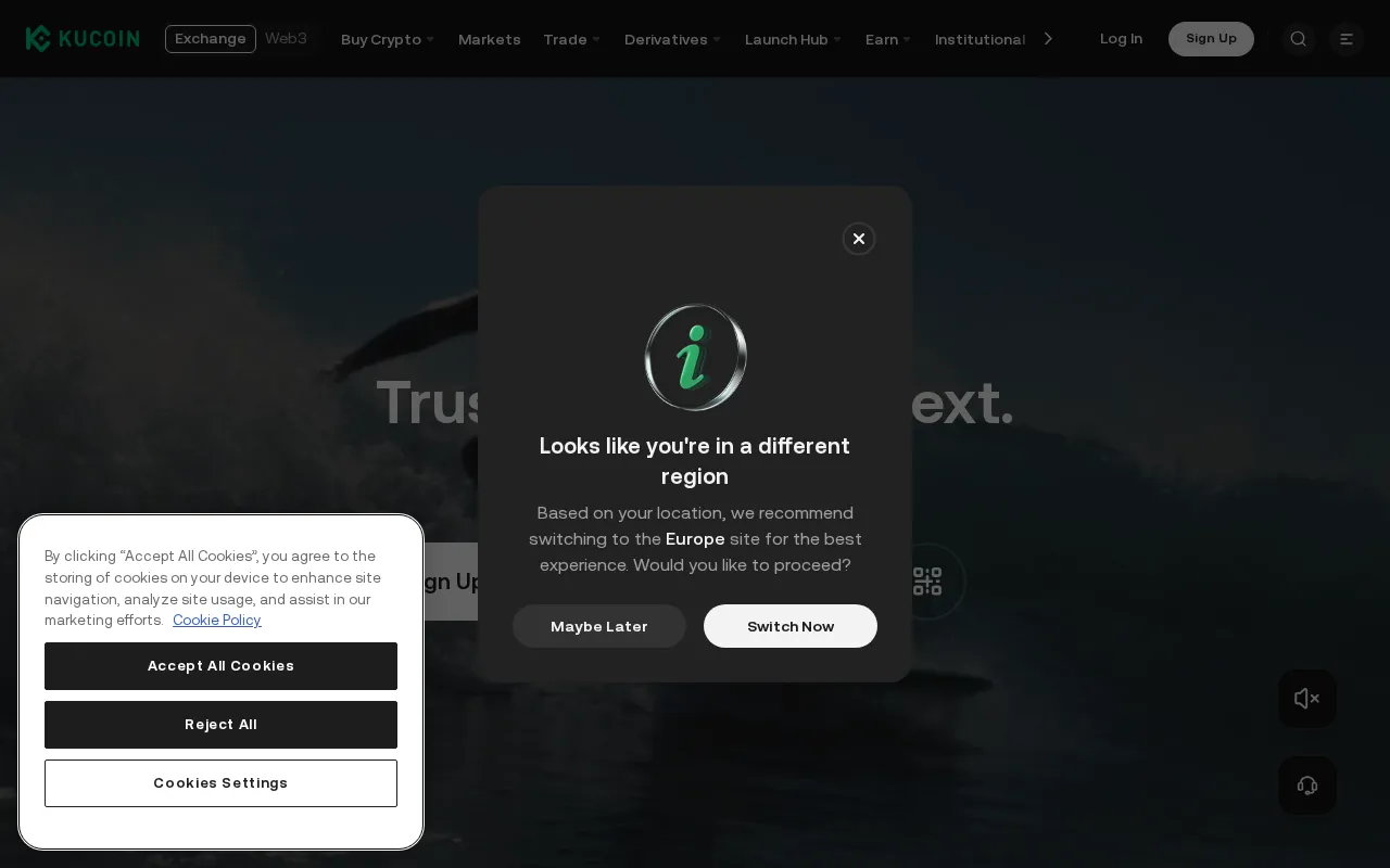 KuCoin — preview screenshot
