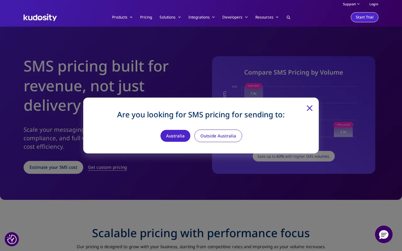 Kudosity — pricing page