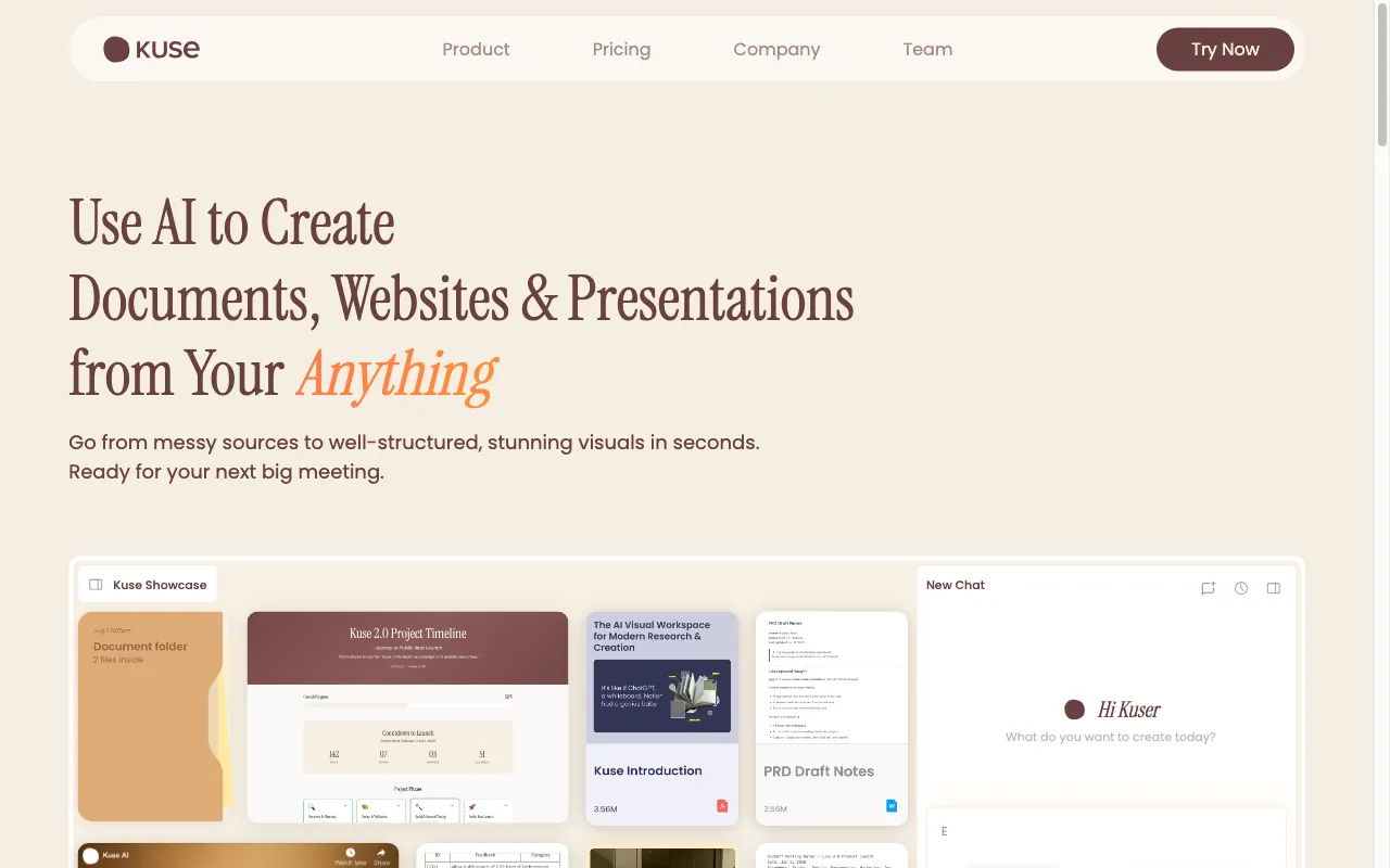Kuse — preview screenshot