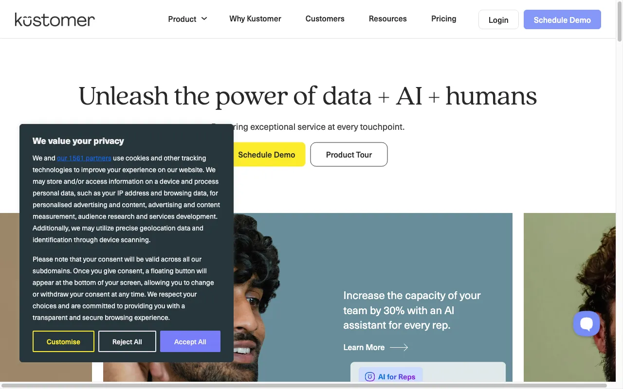 Kustomer — preview screenshot