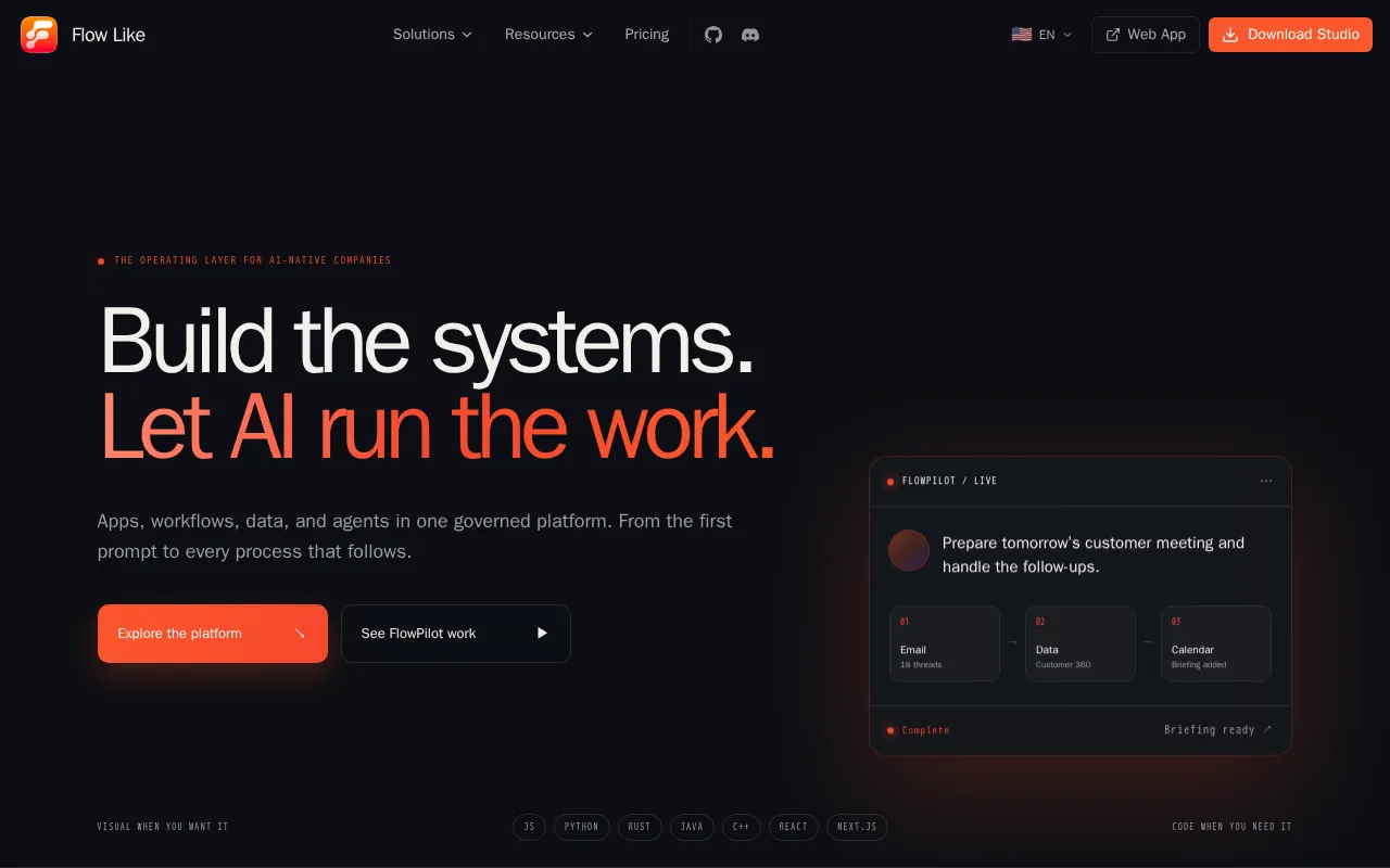 Flow-Like — preview screenshot