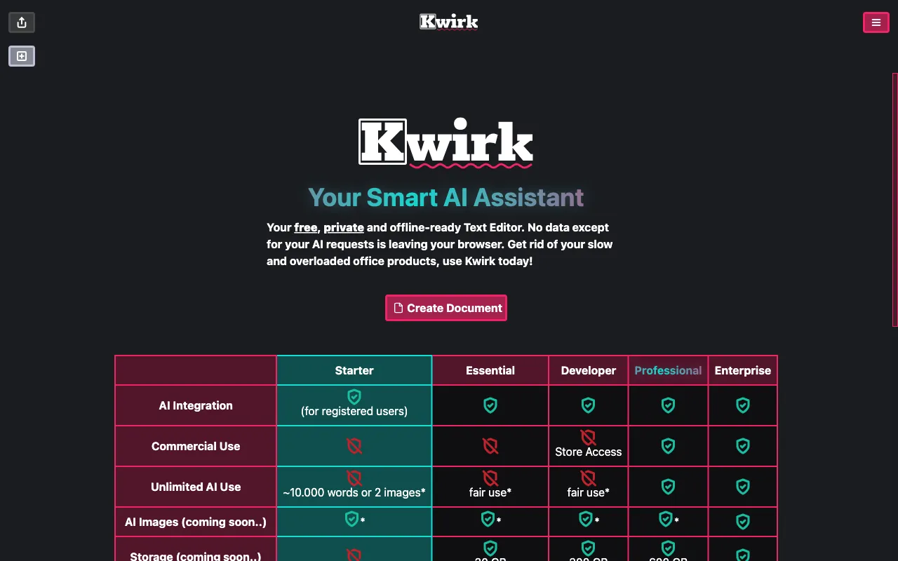 Kwirk — preview screenshot