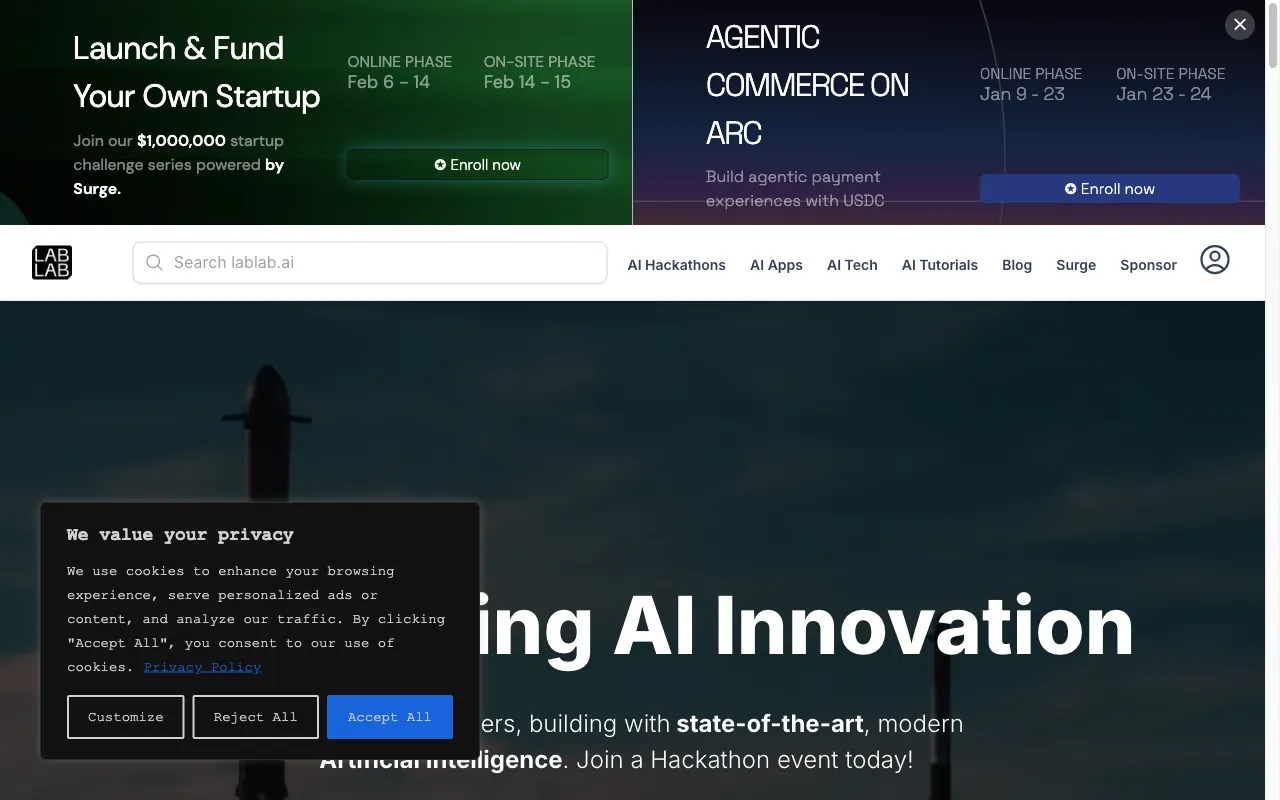 Lablab.ai — preview screenshot