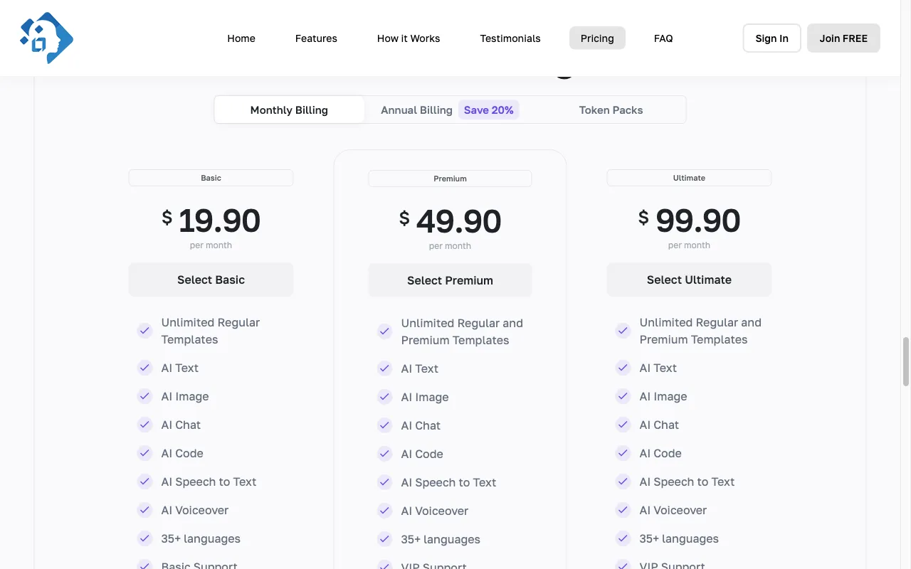 LaborAI Pro — pricing page
