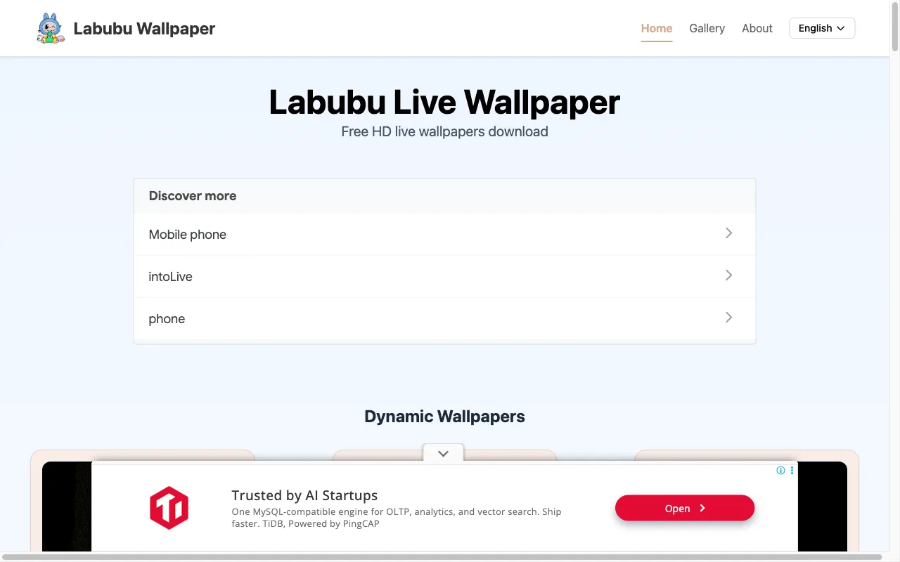 Labubu live wallpaper — preview screenshot