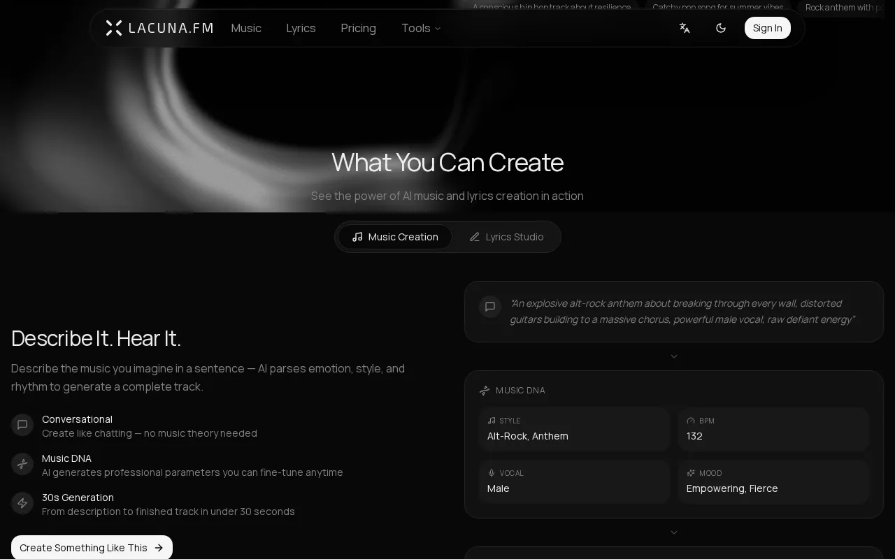 Lacuna — preview screenshot