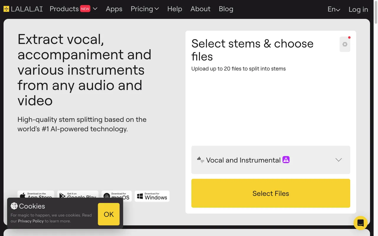Lalal.ai — preview screenshot