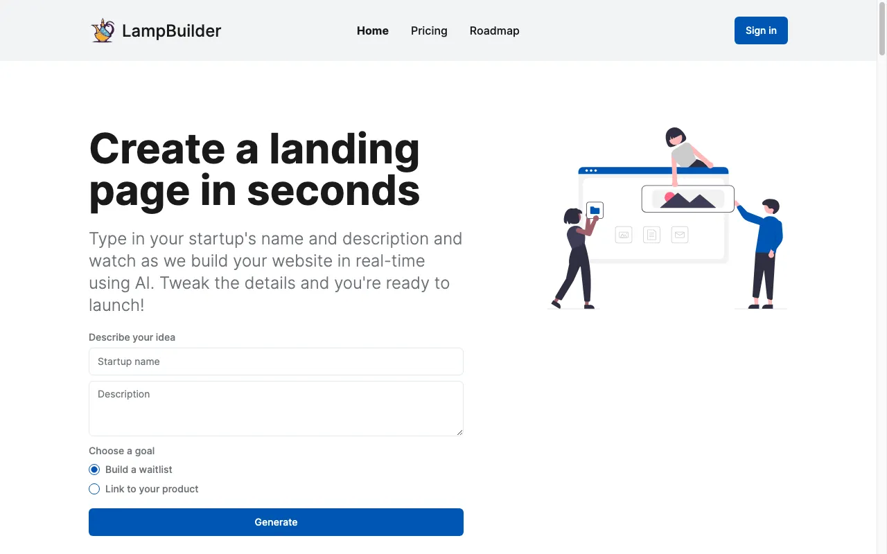 LampBuilder — preview screenshot