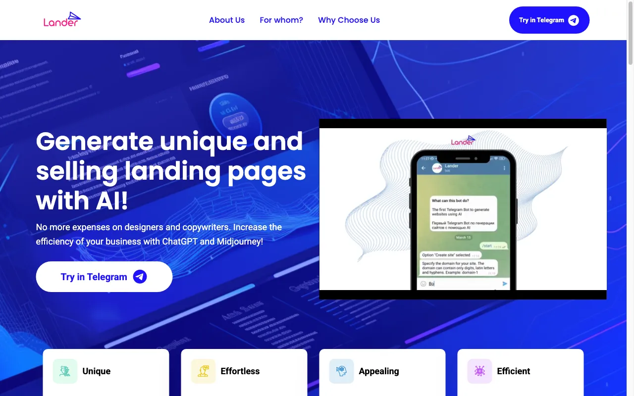 Lndr.pro — preview screenshot