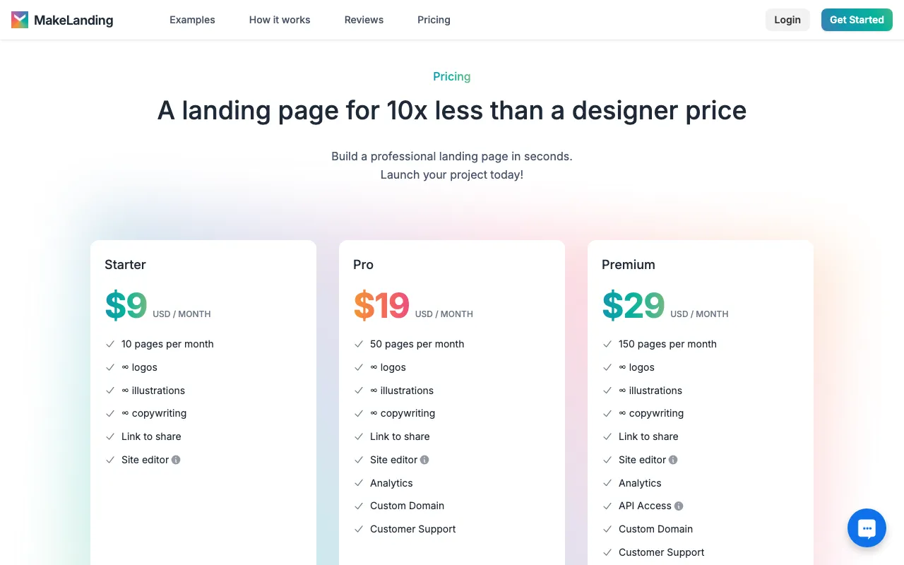 Landing AI — pricing page
