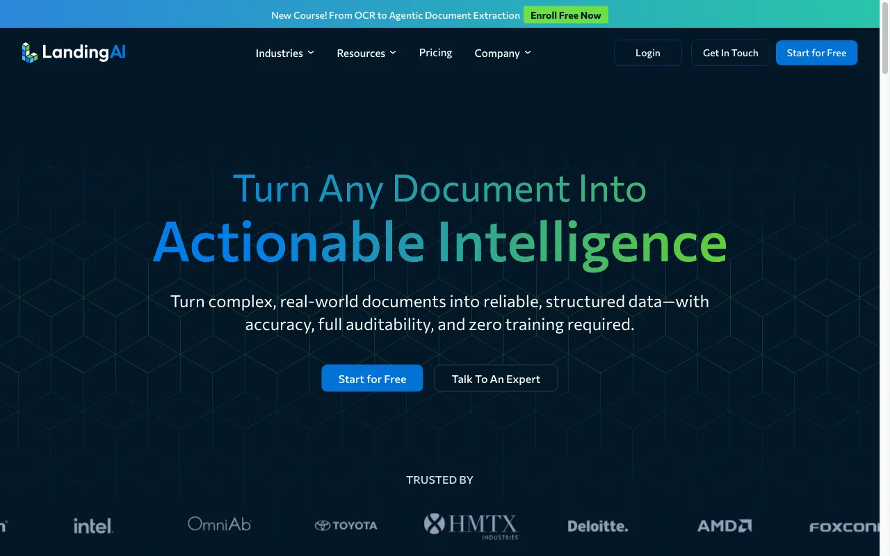 Landing.ai — preview screenshot