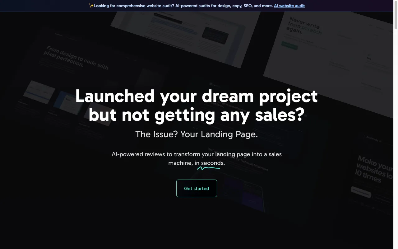 Landing.report — preview screenshot
