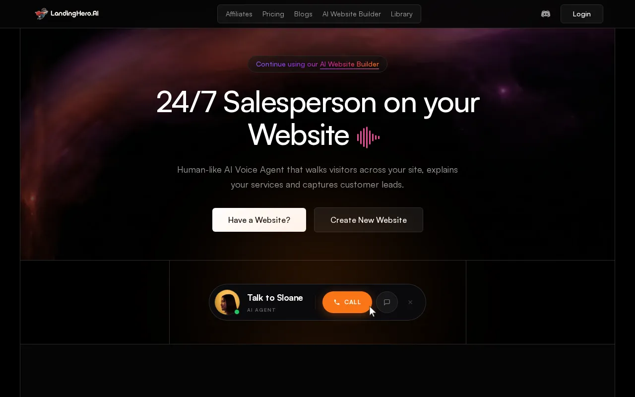 LandingHero AI — preview screenshot
