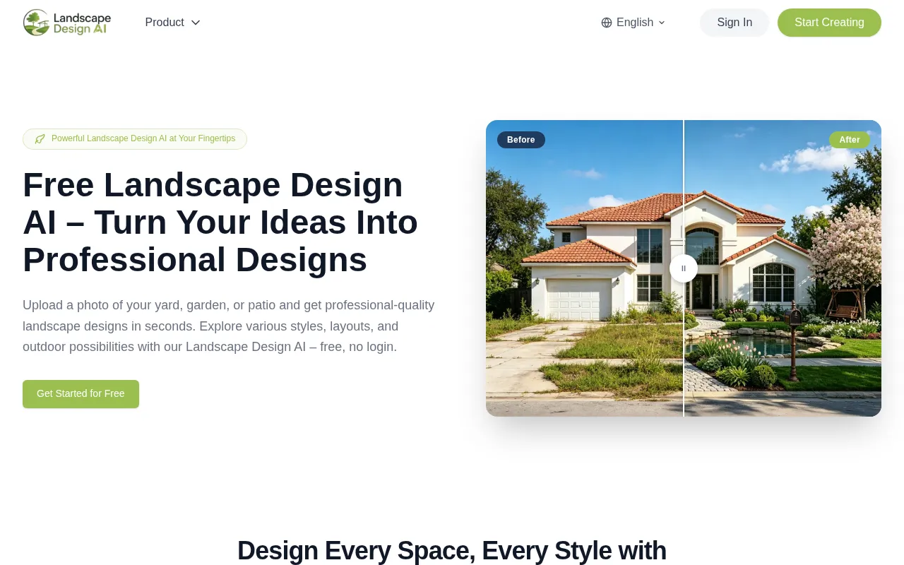 Landscape Design AI — preview screenshot