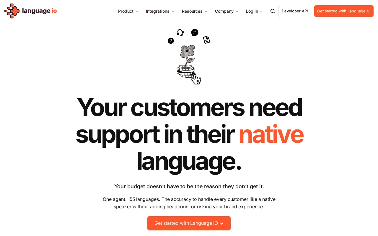 Language I/O — pricing page
