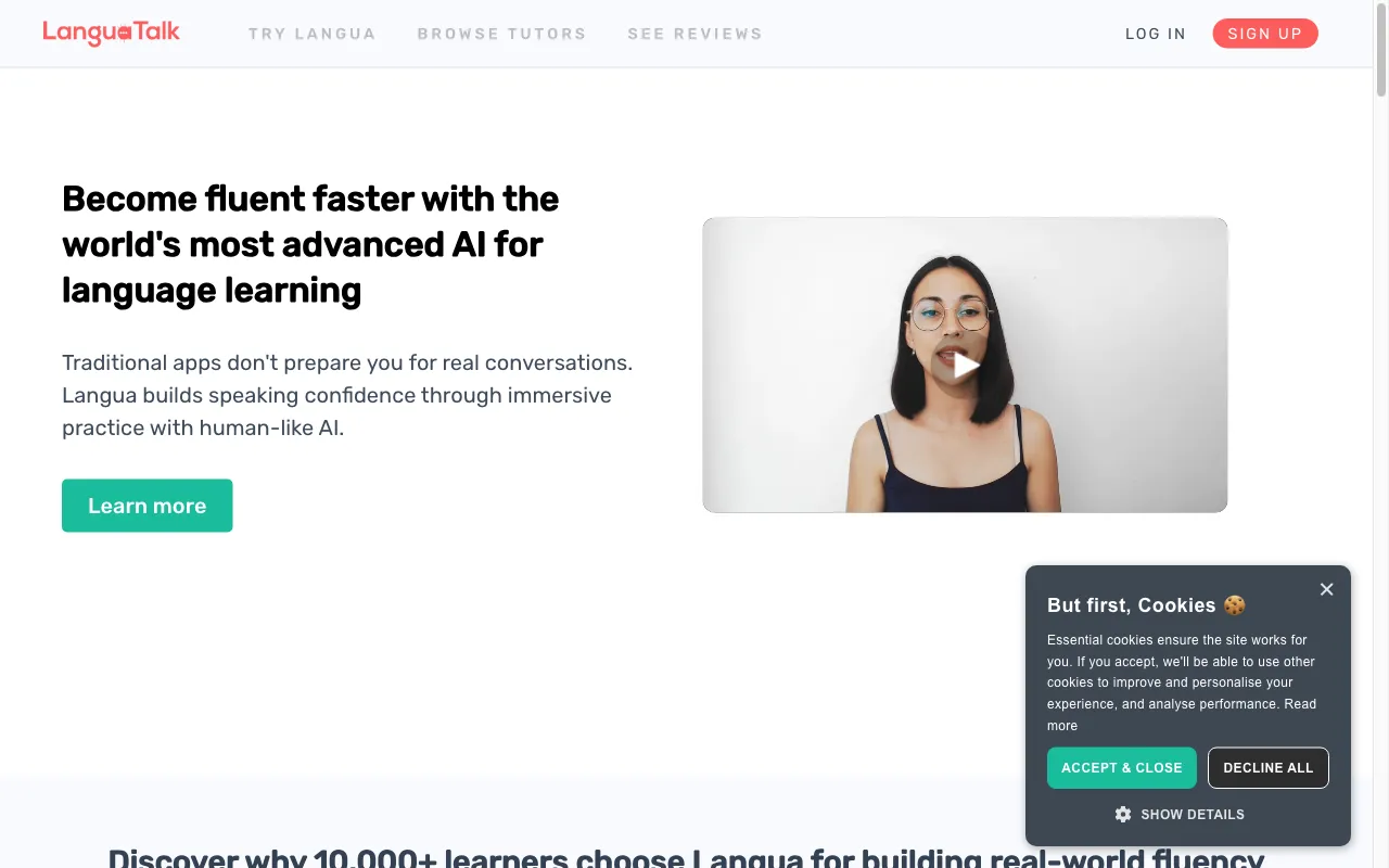 LanguaTalk — preview screenshot